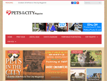 Tablet Screenshot of petsinthecitymagazine.com